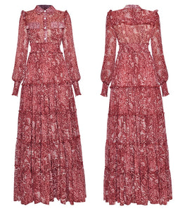 LOUISA HAMILTON Long Sleeve Maxi
