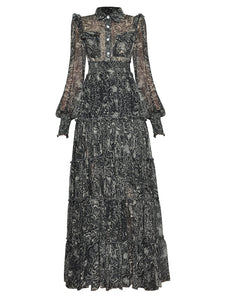 LOUISA HAMILTON Long Sleeve Maxi