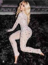 Load image into Gallery viewer, ADRIANA LIMA mesh jumpsuit
