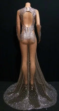 Load image into Gallery viewer, GISELE BÜNDCHEN long dress mesh crystal
