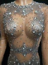 Load image into Gallery viewer, GISELE BÜNDCHEN long dress mesh crystal
