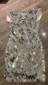 BROOKLYN DECKER cutout mirror mini dress