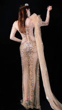 Load image into Gallery viewer, KENDALL JENNER Mesh Long Dress Cape

