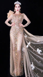 KENDALL JENNER Mesh Long Dress Cape