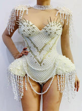 Load image into Gallery viewer, NAOMI CAMPBELL Pearl Bodysuit
