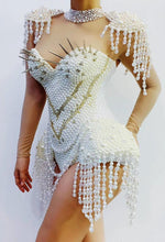 Load image into Gallery viewer, NAOMI CAMPBELL Pearl Bodysuit
