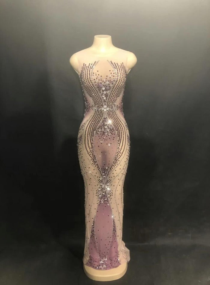 ELLE MACPHERSON mesh long dress