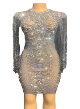Load image into Gallery viewer, NINA AGDAL Crystal Longsleeve Mini
