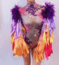 Load image into Gallery viewer, HEATHER GRAHAM crystal playsuit
