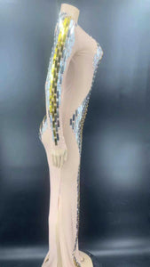 CARLA GUGINO sequin long gown