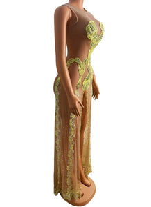 LANA DEL REY Mesh Maxi Dress