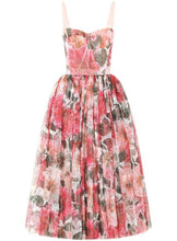 Load image into Gallery viewer, MANDEVILLA Mesh Floral Dress
