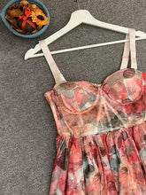 Load image into Gallery viewer, MANDEVILLA Mesh Floral Dress
