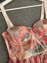 Load image into Gallery viewer, MANDEVILLA Mesh Floral Dress
