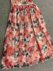 MANDEVILLA Mesh Floral Dress