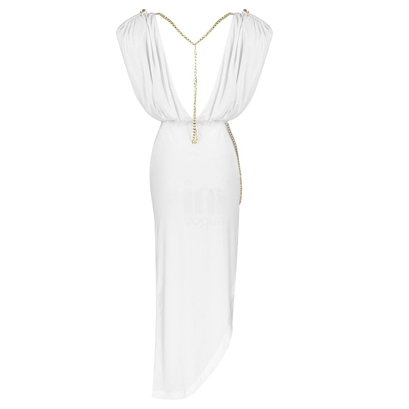 MUKDENIA Chain Backless Midi