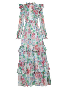 ORONTIUM Chiffon Maxi Dress