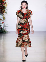 Load image into Gallery viewer, ORTHOPHY Ruffle Midi Dress
