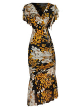Load image into Gallery viewer, ORTHOPHY Ruffle Midi Dress
