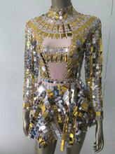 Load image into Gallery viewer, KAROLINA KORKOVA Mirror Mini Bodysuit
