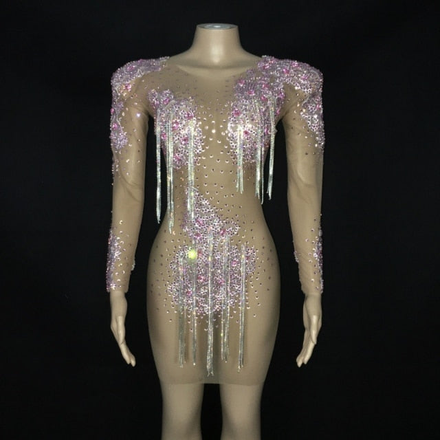 JESSICA WHITE Mesh Crystal Rhinestone