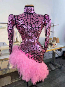 SHARON STONE Mirror Lace  Dress