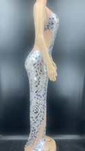 Load image into Gallery viewer, REBECCA ROMIJIN Mesh Mirror Gown
