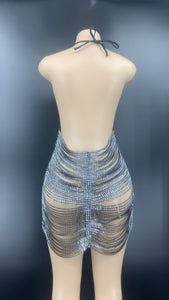 GEMMA ATKINSON Crystal-Chain Dress