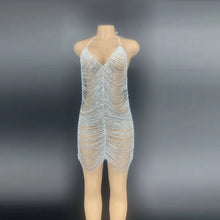 Load image into Gallery viewer, GEMMA ATKINSON Crystal-Chain Dress
