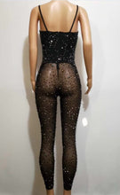 Load image into Gallery viewer, CIARA Black Crystal Jumpsuit
