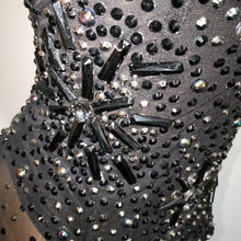 Load image into Gallery viewer, CIARA Black Crystal Jumpsuit
