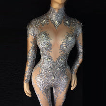 Load image into Gallery viewer, IZABEL GOULART Stretch Crystal Jumpsuit

