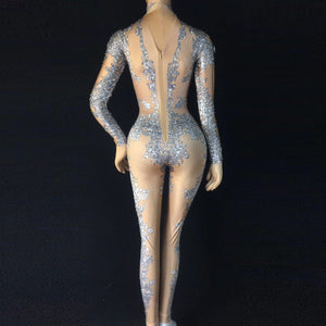 IZABEL GOULART Stretch Crystal Jumpsuit