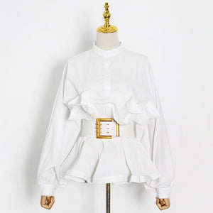 MILLETTIA Ruffle Lantern Top
