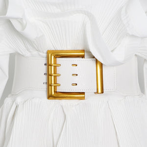 MILLETTIA Ruffle Lantern Top