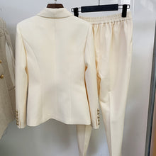 Load image into Gallery viewer, RUE WHITE Blazer Pants Set
