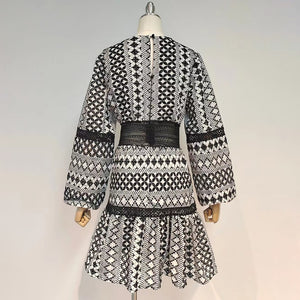 PHYGELIUS Embroidered Mini Dress