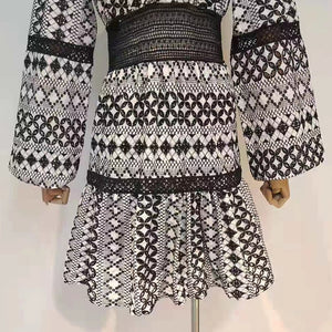 PHYGELIUS Embroidered Mini Dress