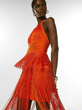 Load image into Gallery viewer, PERICALLIS Tassel Bandage Dress
