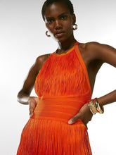Load image into Gallery viewer, PERICALLIS Tassel Bandage Dress
