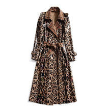 Load image into Gallery viewer, POLYSCIAS PU Leather Coat Dress
