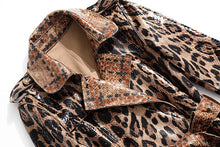 Load image into Gallery viewer, POLYSCIAS PU Leather Coat Dress
