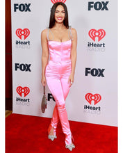 Load image into Gallery viewer, PILOSOCEREUS Satin Jumpsuit Crystal Strap
