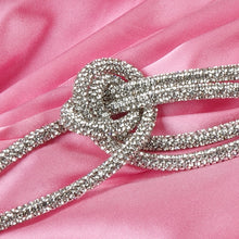 Load image into Gallery viewer, PILOSOCEREUS Satin Jumpsuit Crystal Strap
