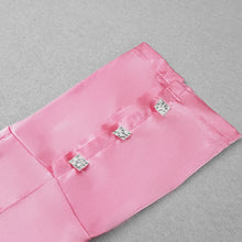 Load image into Gallery viewer, PILOSOCEREUS Satin Jumpsuit Crystal Strap
