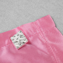 Load image into Gallery viewer, PILOSOCEREUS Satin Jumpsuit Crystal Strap
