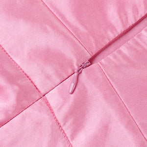 PILOSOCEREUS Satin Jumpsuit Crystal Strap