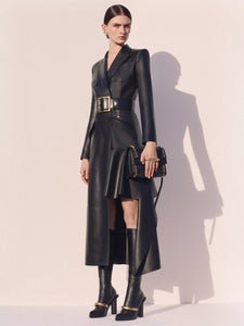 PINUS PU Long Dress