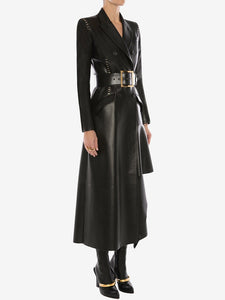 PINUS PU Long Dress