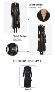 PINUS PU Long Dress